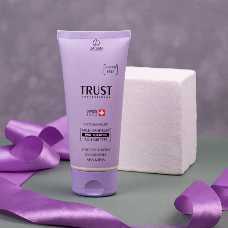 شامپو تخصصی ضدشوره ملایم تراست ۲۰۰ میل — مناسب موهای خشک، کاهش شوره و نرمکننده موها