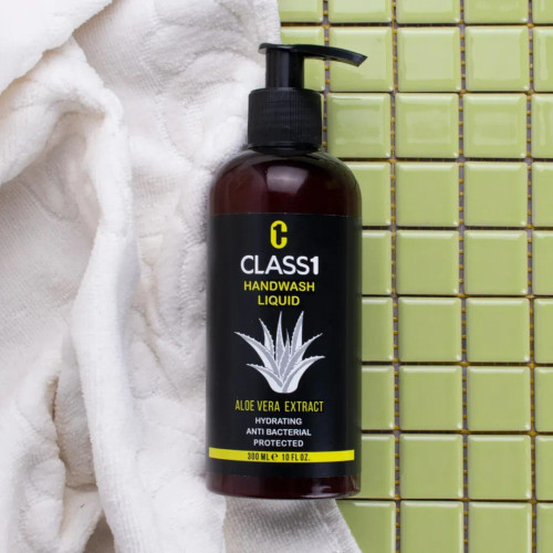 مایع دستشویی کرمی کلاس یک ۳۰۰ میل — حاوی عصاره آلوئهورا، مرطوبکننده و نرمکننده دستها