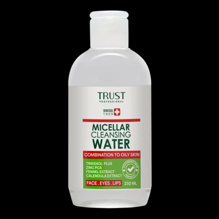 محلول میسلار پاککننده آرایش پوست مختلط تا چرب تراست ۲۵۰ میل