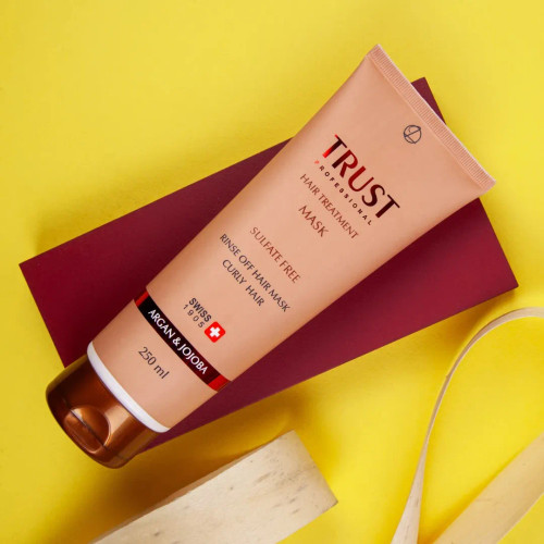 ماسک موی آبکشی آرگان و جوجوبا تراست ۲۵۰ میل — تغذیه و ترمیمکننده مو