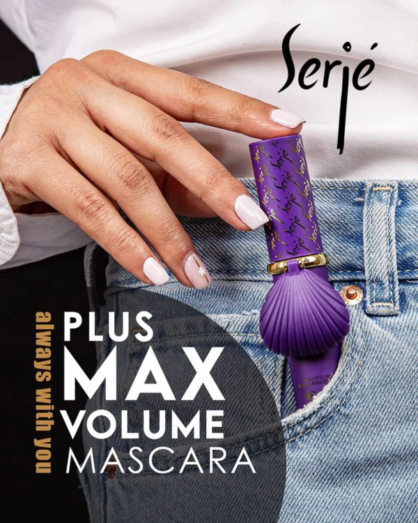 ریمل حجمدهنده مشکی سرژه ۱۵ میل — افزایش حجم و تقویت مژهها، ماندگاری طولانی