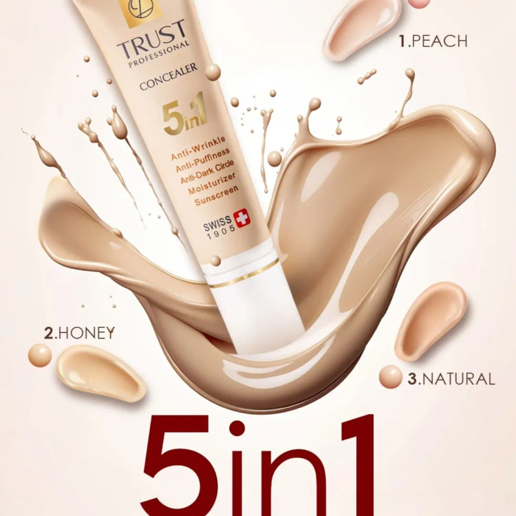 کانسیلر تراست پیچ بژ شماره ۱ تراست ۱۵ میل — پوششدهنده طبیعی و یکنواخت پوست