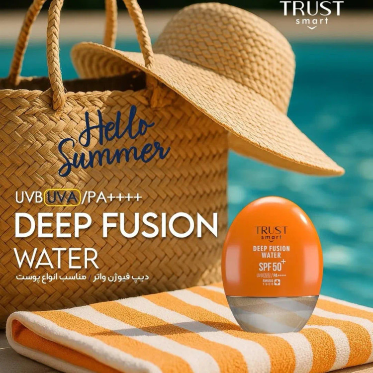 کرم ضدآفتاب بیرنگ دیپ فیوژن واتر تراست اسمارت ۴۰ میل — محافظت و آبرسانی پوست