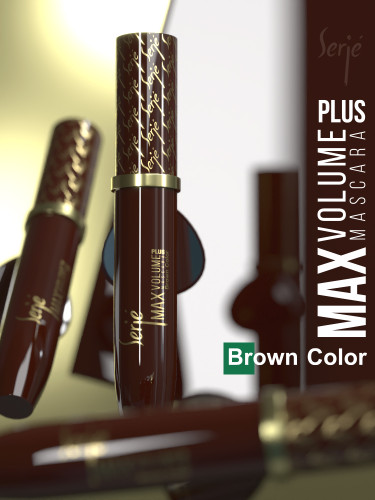 ریمل حجمدهنده قهوه ای سرژه ۱۵ میل — افزایش حجم و تقویت مژهها، ماندگاری طولانی